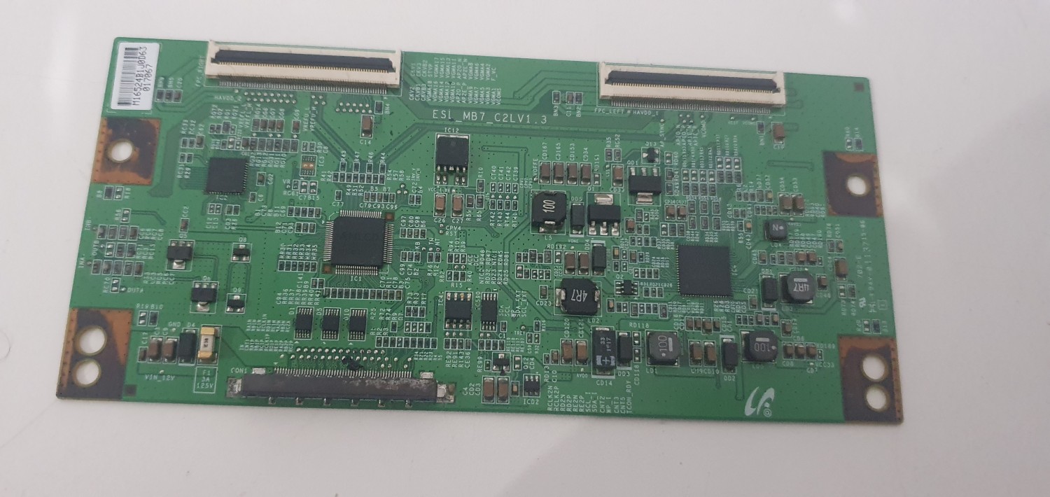 Placa  tcon sony  kdl-40ex525 cód placa esl-mb7-c2lv1.3