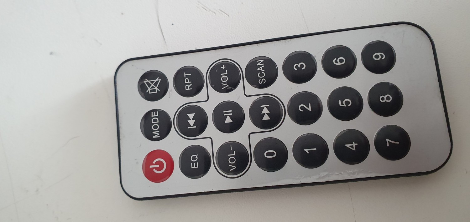 Controle remoto original usado multimídia dvd portátil