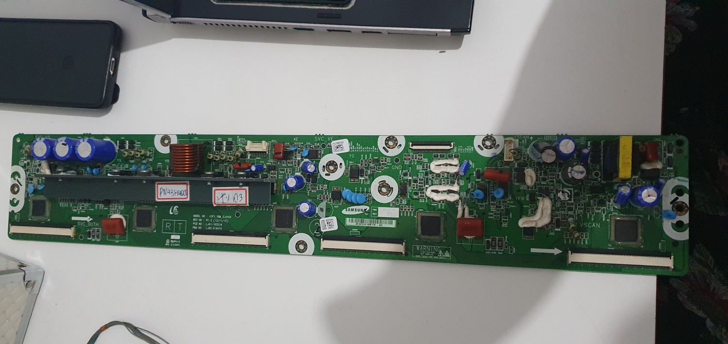 Placa  ysus tv  Samsung  pl43f4000 pn43h4000cód placa lj41-10321a lj92-01947a