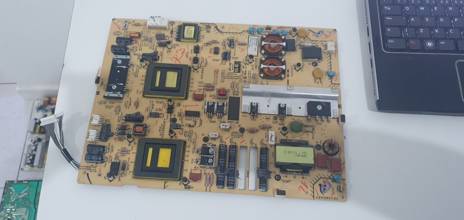 Placa fonte tv  Sony kdl-40ex525 cód placa aps-285 1-883-804-21